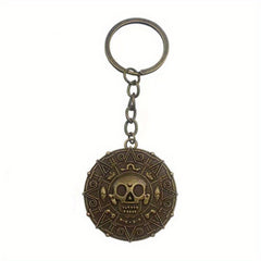 Y2K Cartoon Anime Skull Punk Metal Keychain Bag Car Charm Friends Gift
