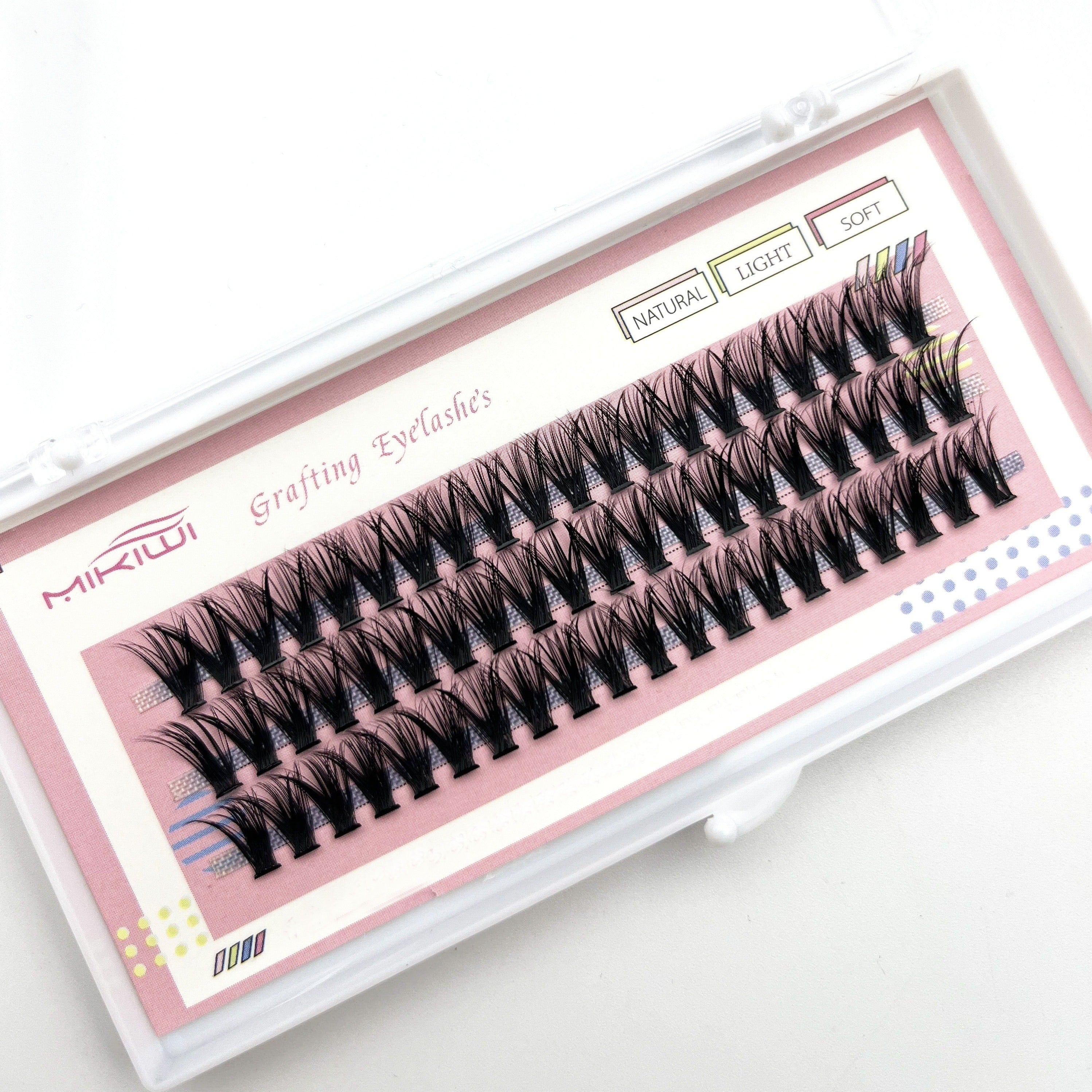 60 Cluster Eyelashes 20D C Curl 10 12 14mm Mixed False Eyelashes DIY