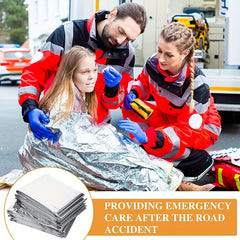 2pcs Emergency Blankets Reflective Blanket for Camping and Hiking