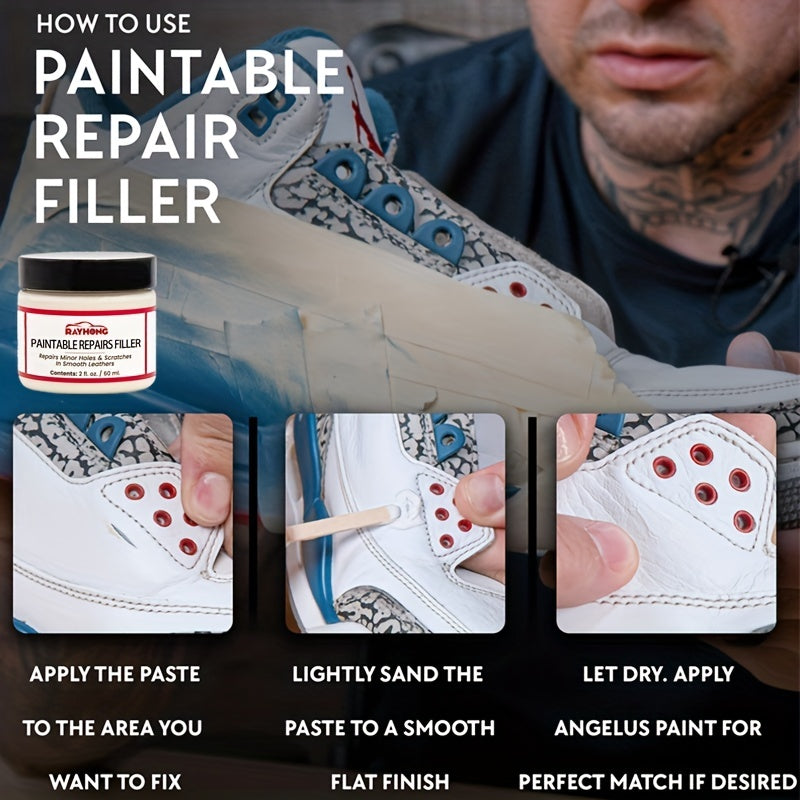 Leather Filler For Repairing Holes Tears Cracks Scratches Flexible