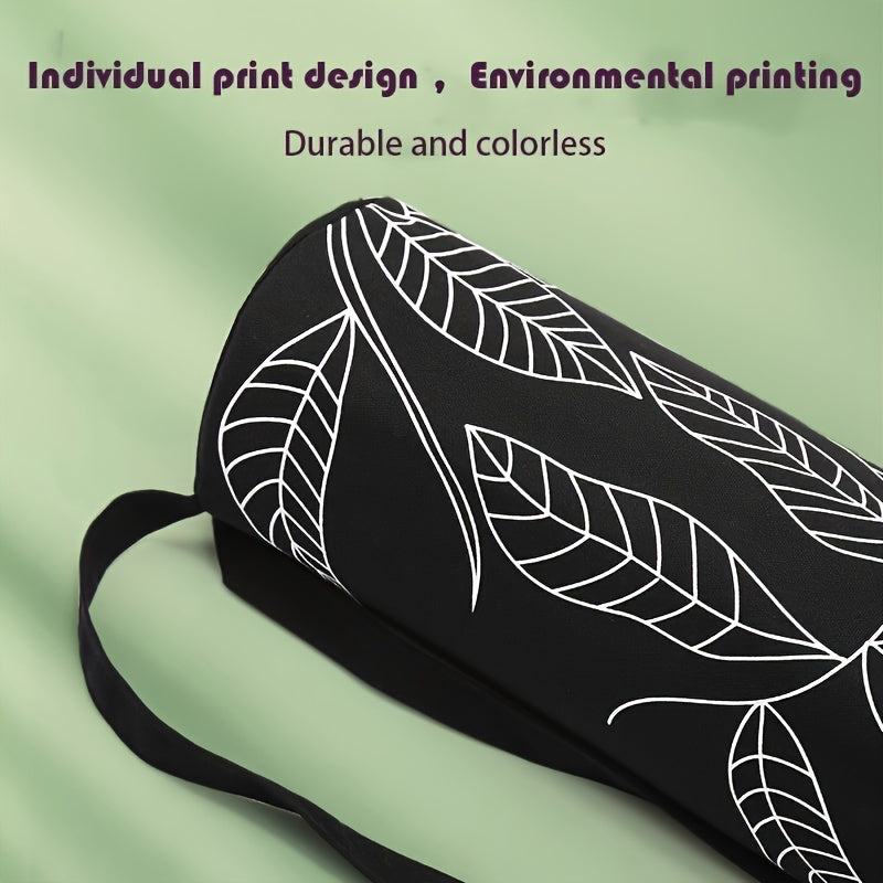 Canvas Yoga Mat Storage Bag, Portable Fitness Bag