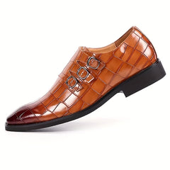 Men's Plaid Print Slip On Casual Dress Shoes