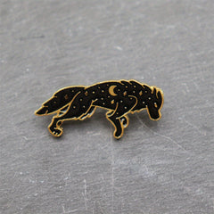 Double Wolf Brooch For Men Cartoon Animal Series Brooch