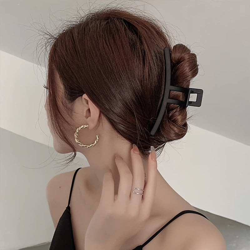 Matte Large Hair Claw Back Head Shark Claw Ponytail Holder