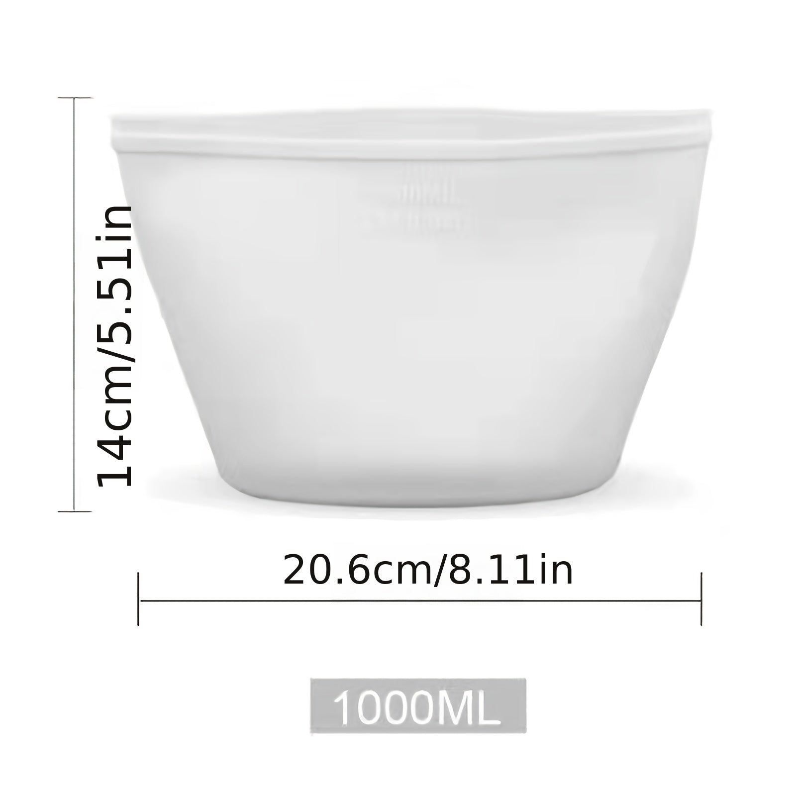 1pc Silicone Sealing Bag Food Grocery Sealed Storage Bag