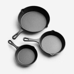 Cast Iron Skillet Frying Pan Pre seasoned Oven Safe Cookware