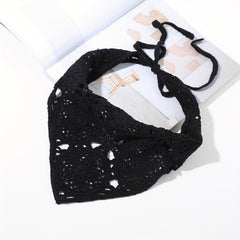 Boho Crochet Triangle Bandana Headband Hair Accessory