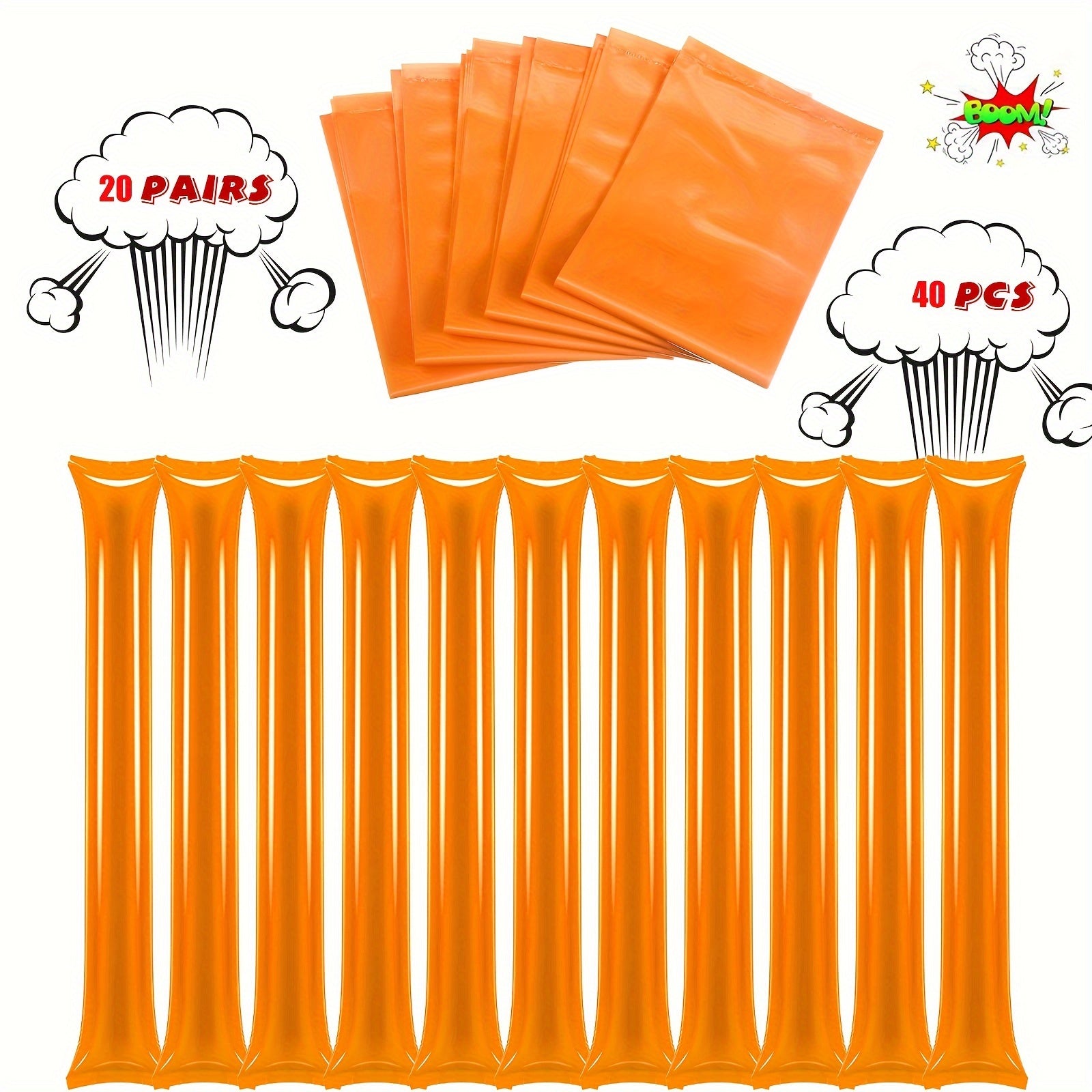 40pcs Inflatable Cheerleading Sticks Basketball Football Party
