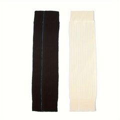Ribbed Leg Warmers Soft & Comfy All match Socks Women's Stockings