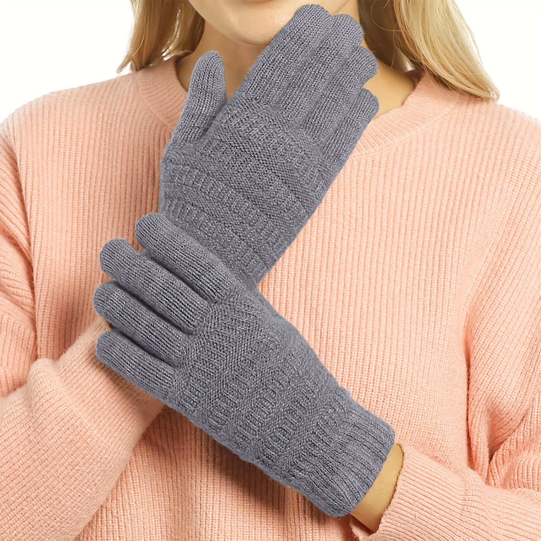 Plush Warm Gloves Soft Short Gloves Windproof Outdoor Riding Gloves