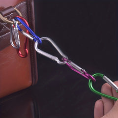 10pcs Aluminum Alloy Carabiner Fast Hanging Buckles for Mountaineering & More