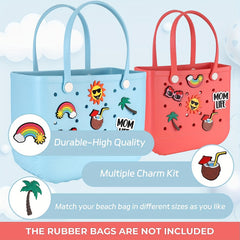 Pumpkin Beach Bag Charms for Rubber Totes