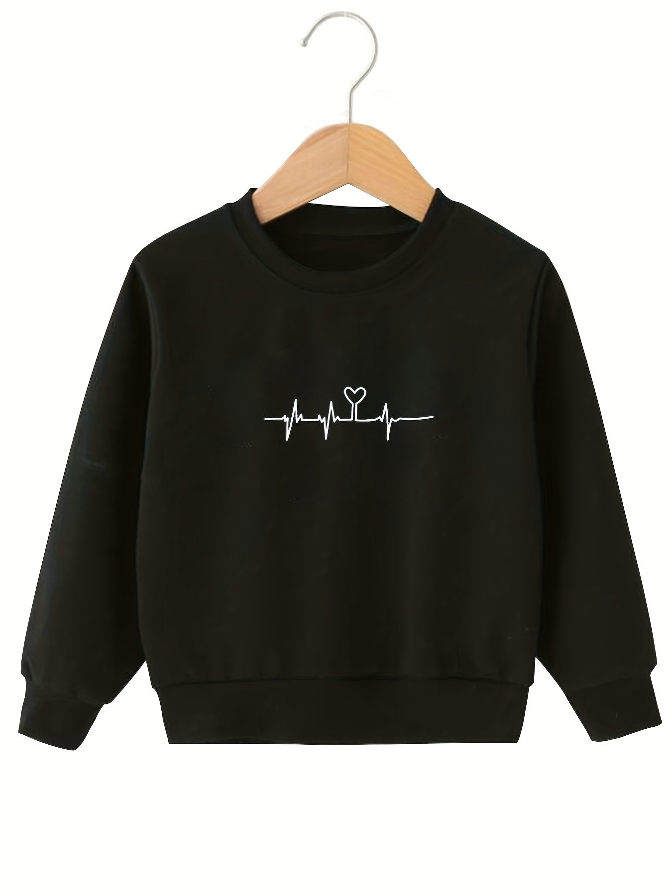 Heart Cat Claws Graphic Sweatshirt for Girls