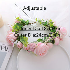 Children's Flower Wreath Hair Accessory for Wedding Party