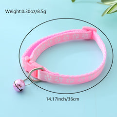 Adjustable Cat Collar with Bell Small to Medium Pets