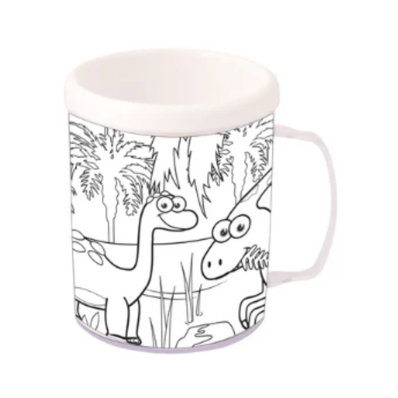 Dinosaur Colouring Mug with Heat-Activated Design