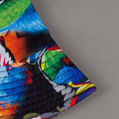 Colorful Graffiti Reversible Bucket Hat Lightweight Fisherman Cap
