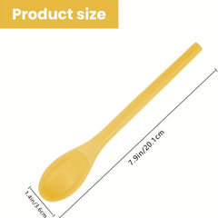 2pcs Long Handle Silicone Spoons for Cooking Mixing Dishwasher Safe