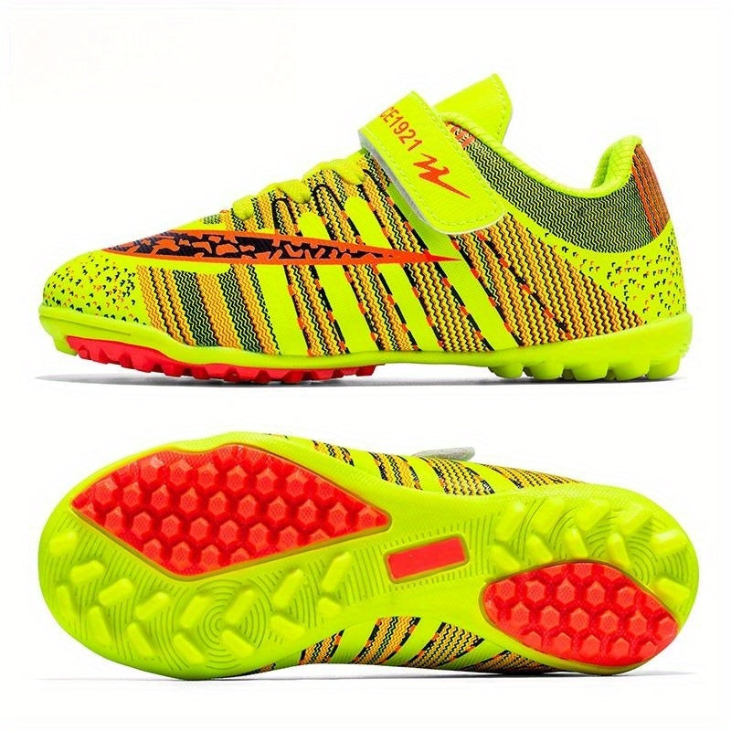 Kid's Turf Football Boots with Fastener Outdoor TF Soccer Cleats