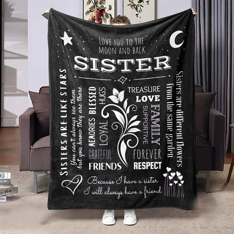 Envelope Printed Flannel Blanket Warm Cozy Soft Throw Blanket