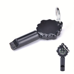 Camping Whistle Compass Keychain 2 in 1