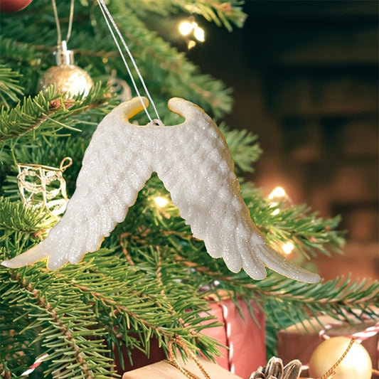 Angel Wing Resin Christmas Tree Ornament For Family Party Decor