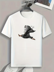 Men's Halloween Ghost Print Graphic T-shirt