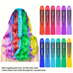 Water Based Hair Coloring Pen Bright Colors for Cosplay Proms