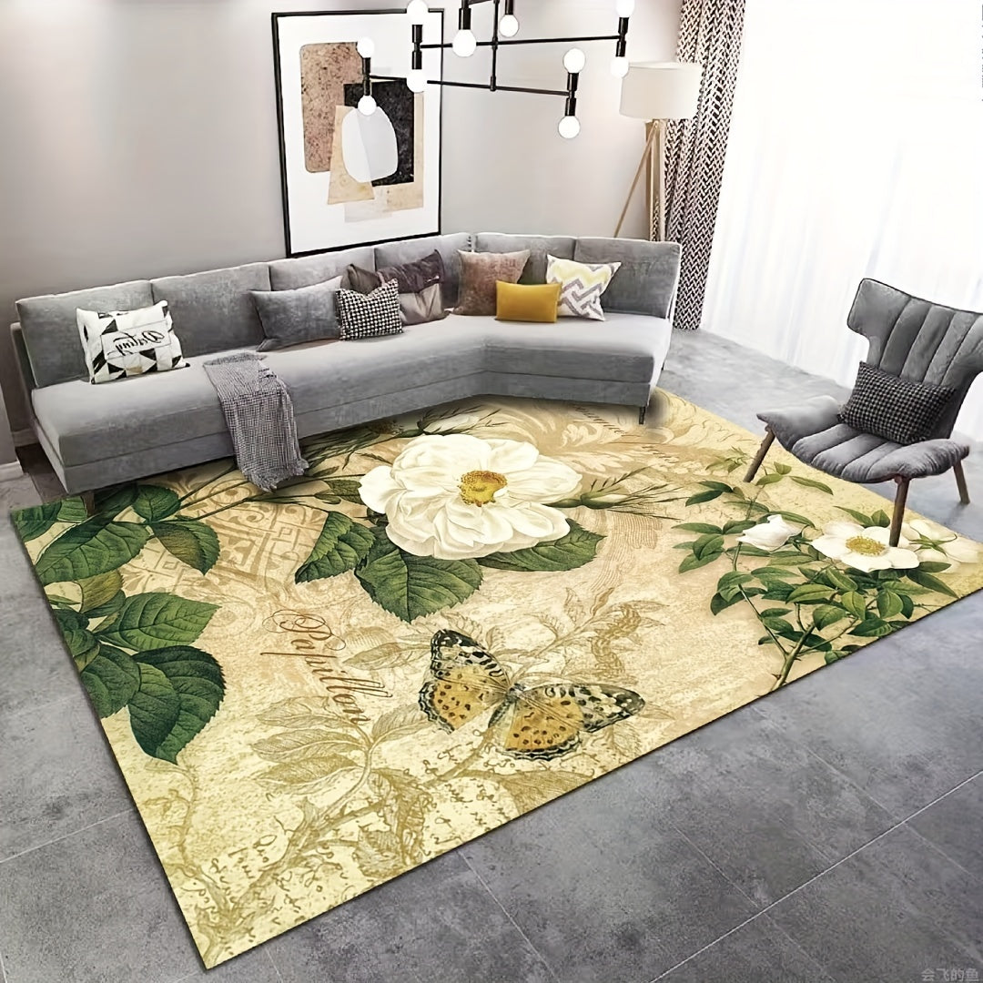 Abstract Geometric Area Rug Modern Indoor Mat Non slip Washable