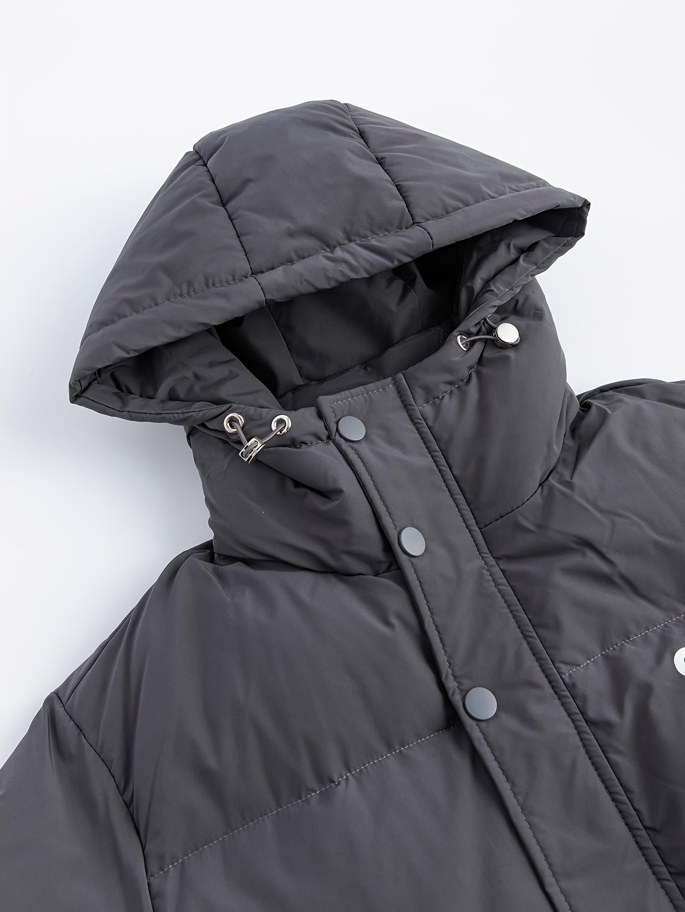 Women's Solid Over The Knee Down Hooded Jacket