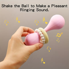 Silicone Grasp Rattle Ball Toy for Babies 0-12 Months