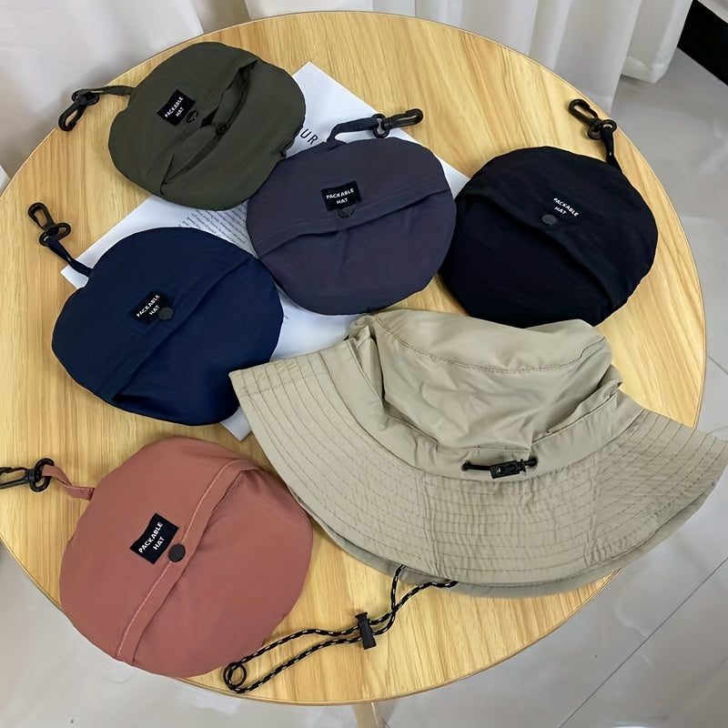 Outdoor Packable Bucket Hat Sunshade Waterproof Fishing Hat
