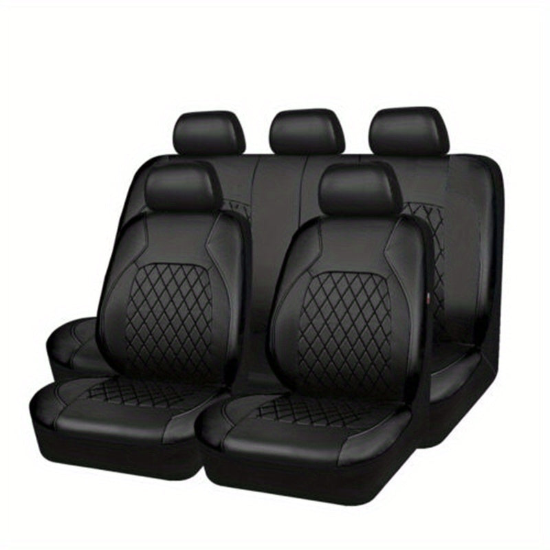 PU Leather Car Seat Cushion Protector Pad Anti Scratch for Sedans SUVs Pickups