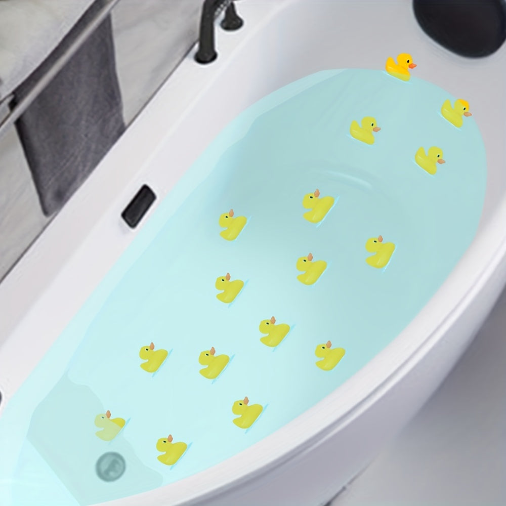 6Pcs Yellow Duck Bathtub Stickers Waterproof Bathroom Stickers