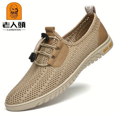 LAORENTOU Men's Hollow Out Shoes Spring Summer