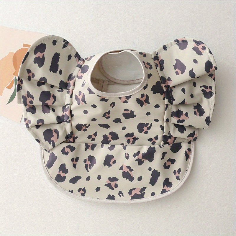 Elephant Baby Bib Soft PU Waterproof Feeding Bib for Infant
