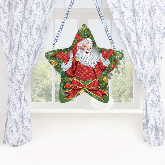 Santa Claus Diamond Painting Pendant Special Shape DIY