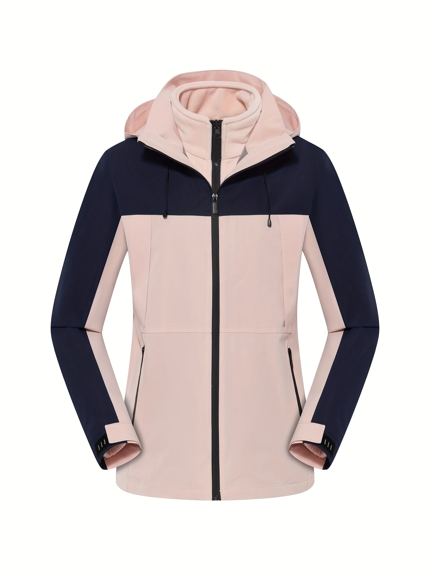 3-In-1 Waterproof Zipper Pocket Women's Outdoor Sports Jacket