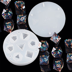 Silicone Dice Making Mold Alphanumeric Resin Dice Molds DIY Mold Kit