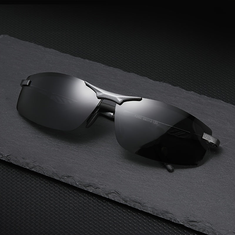 ANNBRU Men's Sport Sunglasses Aluminum Magnesium Alloy Glasses
