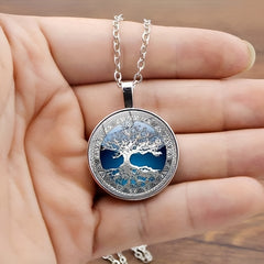 Women's Jewelry Set - Pendant Necklace, Drop Earrings, Bangle Bracelet