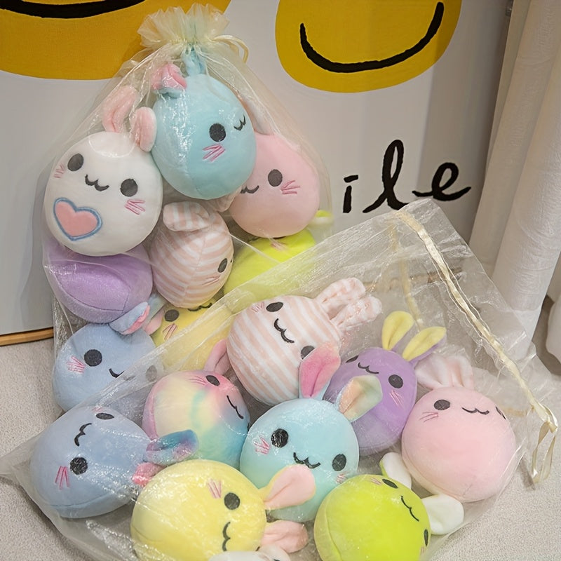 9pcs Soft Plush Rabbit Dolls Long Eared Playful Designs