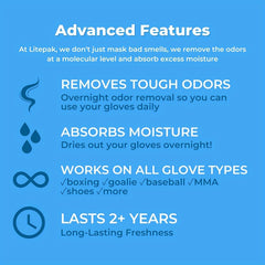 4pcs Boxing Glove Deodorizer Bamboo Charcoal Odor Eliminator