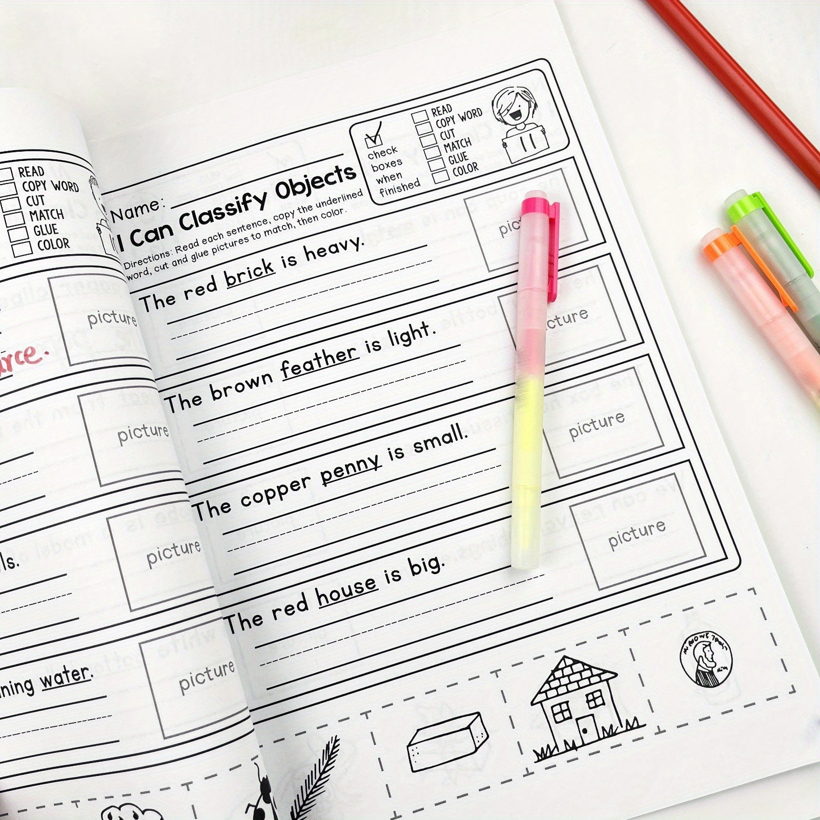 Kids Activity Book with Observation Checklists & Writing Prompts