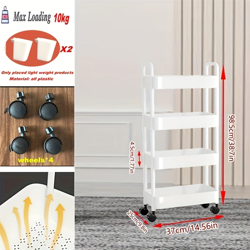 Plastic Storage Shelf 4-5 Layers Garage Organizer Rack