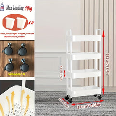 Plastic Storage Shelf 4-5 Layers Garage Organizer Rack