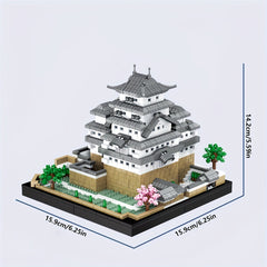 High Difficulty Simulation Castle Building Blocks DIY 3D Architectural Model