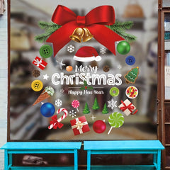 Christmas Wall Stickers Doors Windows Decorations Art Decor Bedroom Living Room