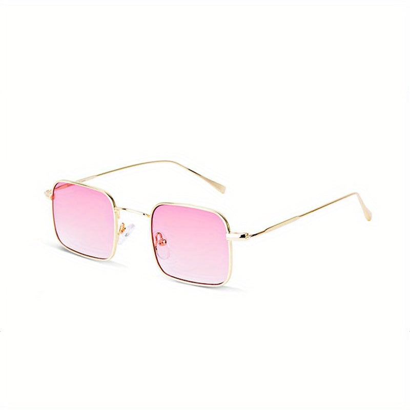 Square Metal Sunglasses Men Women Anti Glare UV400