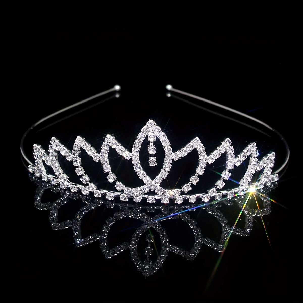 Rhinestone Headband Queen Crown Tiara Head Jewelry